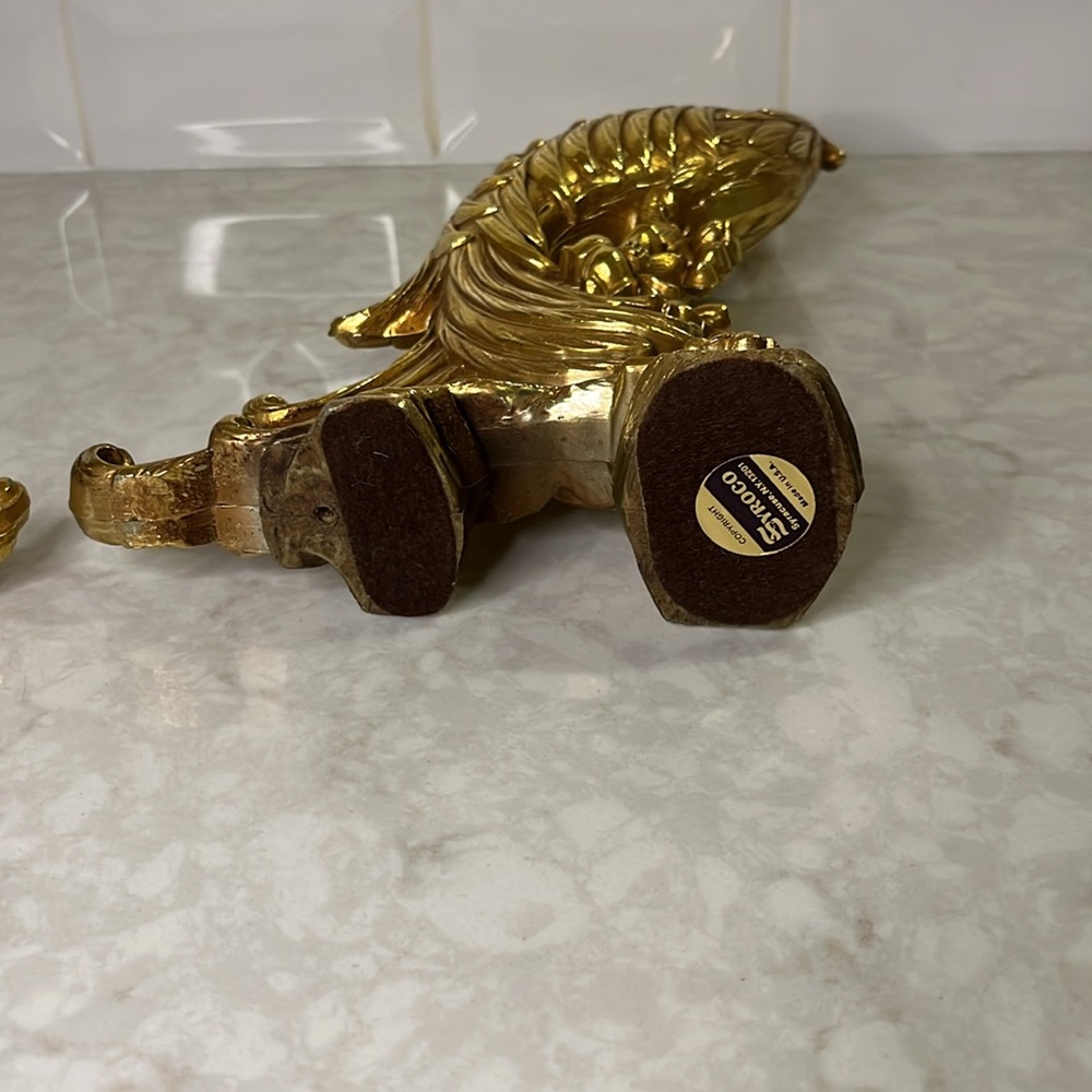 Vintage Syroco Gold Pheasant Peacock Mid Century Birds, Statues, Figurines - Picture 3 of 14